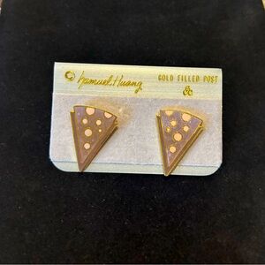 Vintage Samuel Huang Cloisonné Earrings